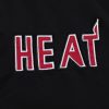 MITCHELL & NESS MIAMI HEAT Mens Jacket - Button Front Black