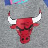 MITCHELL & NESS 90s Reflective Heather Crewneck Sweatshirt Chicago Bulls Grey XL