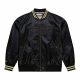 MITCHELL & NESS NBA STATESIDE PASTEL BOMBER JACKET Golden State Warriors Black