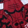 MITCHELL & NESS NBA CHICAGO BULLS JUMBOTRON 2.0 SUBLIMATED SHORTS BLACK / RED