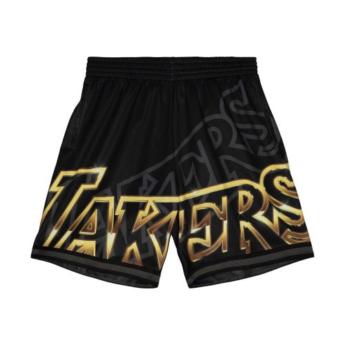 MITCHELL & NESS NBA LOS ANGELES LAKERS BIG FACE 4.0 FASHION SHORTS BLACK