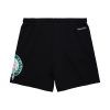 MITCHELL & NESS NBA POSTGAME FLEECE SHORTS VINTAGE LOGO BOSTON CELTICS BLACK L