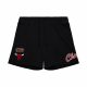 MITCHELL & NESS NBA POSTGAME FLEECE SHORTS VINTAGE LOGO CHICAGO BULLS BLACK M