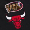 MITCHELL & NESS NBA POSTGAME FLEECE SHORTS VINTAGE LOGO CHICAGO BULLS BLACK L