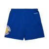 MITCHELL & NESS NBA POSTGAME FLEECE SHORTS VINTAGE LOGO GOLDEN STATE WARRIORS BLUE XXL