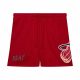 MITCHELL & NESS NBA POSTGAME FLEECE SHORTS VINTAGE LOGO MIAMI HEAT RED XXL