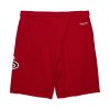 MITCHELL & NESS NBA POSTGAME FLEECE SHORTS VINTAGE LOGO MIAMI HEAT RED XL