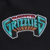 MITCHELL & NESS NBA POSTGAME FLEECE SHORTS VINTAGE LOGO VANCOUVER GRIZZLIES BLACK XL