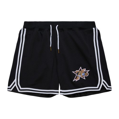 MITCHELL & NESS NBA DESTINATION LEISURE GAMEDAY SHORTS Philadelphia 76ers Black