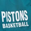 Mitchell & Ness NBA Gameday Mesh 7In Shorts Vintage Logo Detroit Pistons Teal XL