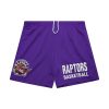 Mitchell & Ness NBA Gameday Mesh 7In Shorts Vintage Logo Toronto Raptors Purple M