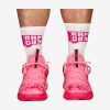 Rapcity X Pink October Socks White