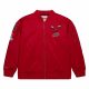 MITCHELL & NESS NBA LIGHTWEIGHT SATIN BOMBER VINTAGE LOGO CHICAGO BULLS