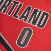 MITCHELL & NESS NBA DAMIAN LILLARD PORTLAND TRAIL BLAZERS ALTERNATE JERSEY UNIVERSITY RED