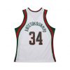 Mitchell & Ness NBA White Jersey Bucks 2013 Giannis Anteokounmpo White XL