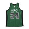 MITCHELL & NESS BOSTON CELTICS 2007-2008 ITALY PAUL PIERCE SWINGMAN JERSEY KELLY GREEN