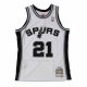 MITCHELL & NESS SAN ANTONIO SPURS TIM DUNCAN 1998-99' #21 SWINGMAN JERSEY WHITE