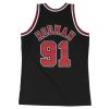 MITCHELL & NESS NBA CHICAGO BULLS DENNIS RODMAN SWINGMAN JERSEY BLACK