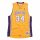 MITCHELL & NESS LOS ANGELES LAKERS SHAQUILLE O'NEAL Mens Swingman Jersey Light Gold