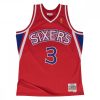 MITCHELL & NESS PHILADELPHIA 76ERS ALLEN IVERSON 1996-97' #3 ROAD SWINGMAN 2.0 JERSEY SCARLET