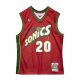 MITCHELL & NESS SEATTLE SUPERSONICS GARY PAYTON 99-00'#20 SWINGMAN 2.0 JERSEY RED