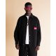 SPRAYGROUND COTTON SHIRT JACKET TOTAL BLACK