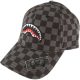 SPRAYGROUND SMOOTH CHECK CAP GREY