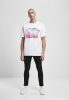 STARTER STARTER MULTICOLORED LOGO TEE WHITE/PINK