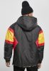 STARTER STARTER COLOR BLOCK HALF ZIP RETRO JACKET BLACK/WHT/STARTER RED/GOLDEN