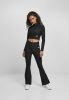 STARTER LADIES STARTER CROPPED STRETCH RIB TURTLENECK LONGSLEEVE BLACK