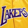 MITCHELL & NESS LOS ANGELES LAKERS Lightweight Satin Jacket GOLD