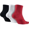 JORDAN JUMPMAN EVERYDAY MAX SOCKS 3PR BLACK/WHITE/GYM RED