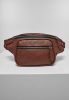 URBAN CLASSICS IMITATION LEATHER SHOULDER BAG BROWN