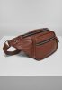 URBAN CLASSICS IMITATION LEATHER SHOULDER BAG BROWN