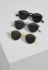 URBAN CLASSICS SUNGLASSES CYPRESS 3-PACK BLACK/LIGHTGREY/YELLOW