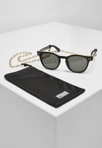 URBAN CLASSICS SUNGLASSES ITALY WITH CHAIN BLACK/GOLD/GOLD