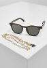 URBAN CLASSICS SUNGLASSES ITALY WITH CHAIN BLACK/GOLD/GOLD