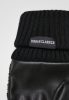 URBAN CLASSICS SHERPA IMITATION LEATHER GLOVES BLACK