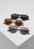 URBAN CLASSICS SUNGLASSES KALIMANTAN 3-PACK BROWN/GREY/BLACK