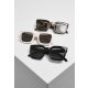 URBAN CLASSICS SUNGLASSES SKYROS 3-PACK BROWN/BLACK/WHITE