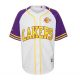 MITCHELL & NESS LOS ANGELES LAKERS Practice Day Button Front Jersey White