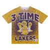 MITCHELL & NESS LOS ANGELES LAKERS NBA CHAMP CITY SUBLIMATED SS TEE MULTI/WHITE XL