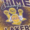 MITCHELL & NESS LOS ANGELES LAKERS NBA CHAMP CITY SUBLIMATED SS TEE MULTI/WHITE XL