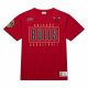 MITCHELL & NESS NBA TEAM OG 2.0 PREMIUM SS TEE VINTAGE LOGO CHICAGO BULLS SCARLET M