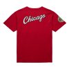 MITCHELL & NESS NBA TEAM OG 2.0 PREMIUM SS TEE VINTAGE LOGO CHICAGO BULLS SCARLET M