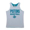 Mitchell & Ness NBA Reversible Mesh Practice Tank Vintage Logo Detroit Pistons Multi-Blue