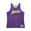 Mitchell & Ness NBA Reversible Mesh Practice Tank Vintage Logo Los Angeles Lakers Multi-Purple L