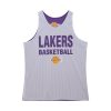 Mitchell & Ness NBA Reversible Mesh Practice Tank Vintage Logo Los Angeles Lakers Multi-Purple M