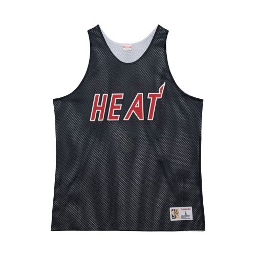 Mitchell & Ness NBA Reversible Mesh Practice Tank Vintage Logo Miami Heat Multi-Black XL