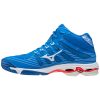 MIZUNO WAVE VOLTAGE MID FRENCH BLUE / WHITE / IGNITION RED